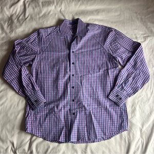 Alan Flusser Pink & Blue 100% Cotton Button-Up – Size Medium